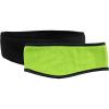 imageNIce Caps Kids Fleece Headbands 2Pack  Stretchy  Full Ear Coverage Boys GirlsBlackNeon Green