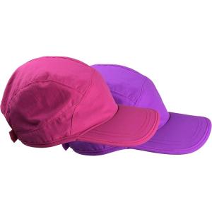 imageNIce Caps Kids 2Pack SPF 50 Sun Hats  Adjustable Mesh Lined UV ProtectionNeon PinkNeon Purple