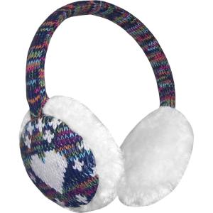 imageNIce Caps Kids Earmuffs Girls Winter Warm Adjustable Soft Plush PaddedWinter White Hearts