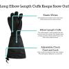 imageNIce Caps Little Kids 100 Gram Thinsulate Elbow Length Waterproof Snow GlovesBlack