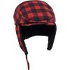 imageNIce Caps Boys Kids Buffalo Plaid Winter Hat Fleece Warm Sherpa LinedRed Buffalo Plaid