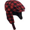 imageNIce Caps Boys Kids Buffalo Plaid Winter Hat Fleece Warm Sherpa LinedRed Buffalo Plaid