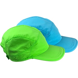 image:imageNIce Caps Kids 2Pack UPF 50 Sun Hats UV Baseball Mesh Lined AdjustableNeon GreenNeon Blue Pack