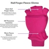 image:imageNIce Caps Kids Fingerless Glove Mitten Converter Warm Thinsulate LinedFuchsia