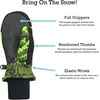 image:imageNIce Caps Kids Waterproof Snow Mittens Cold Weather Thinsulate InsulatedGreen Camo