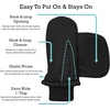 image:imageNIce Caps Kids Waterproof Snow Mittens Cold Weather Thinsulate InsulatedGrey Dots