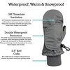 image:imageNIce Caps Kids Waterproof Snow Mittens Cold Weather Thinsulate InsulatedPurple Pixels