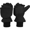 image:imageNIce Caps Kids Fingerless Glove Mitten Converter Warm Thinsulate LinedBlack Solid