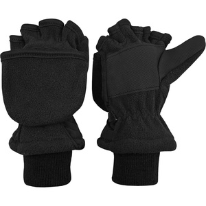 image:imageNIce Caps Kids Fingerless Glove Mitten Converter Warm Thinsulate LinedBlack Solid
