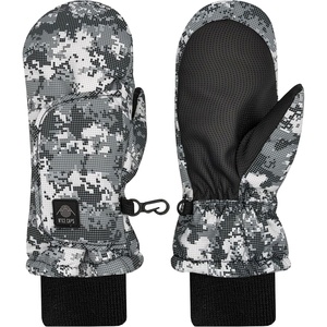 image:imageNIce Caps Kids Waterproof Snow Mittens Cold Weather Thinsulate InsulatedGrey Dots