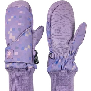 image:imageNIce Caps Kids Waterproof Snow Mittens Cold Weather Thinsulate InsulatedPurple Pixels
